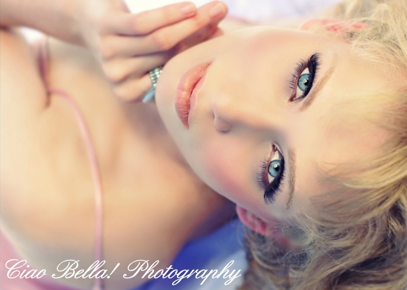 Female model photo shoot of C Metschar Photography, makeup by Metamorphosis Make-Up