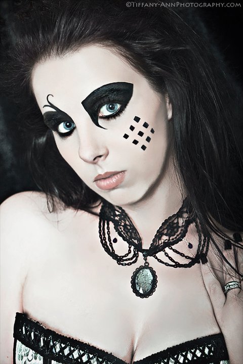 Female model photo shoot of Elwynn by Tiffany Moon - Artist, makeup by Variant Shades Makeup 