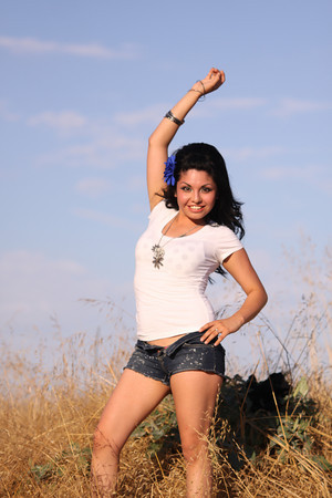 Female model photo shoot of Maria Lemus by myfotographer in MOUNTAIN