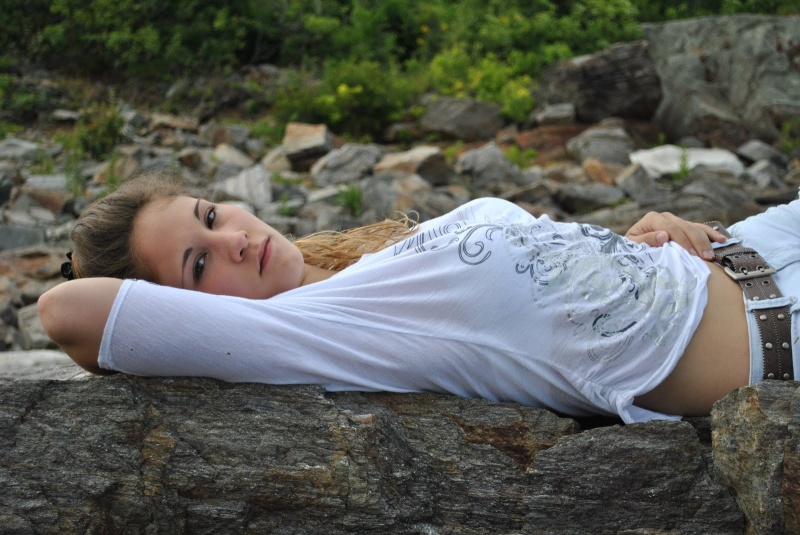 Female model photo shoot of Dani LaLone in Fort Stark, New Castle, NH