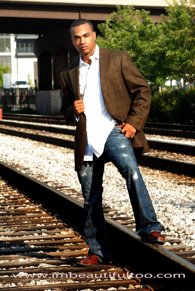 Male model photo shoot of Adrian Ricardo by D GREG in Fulton Market Railroad