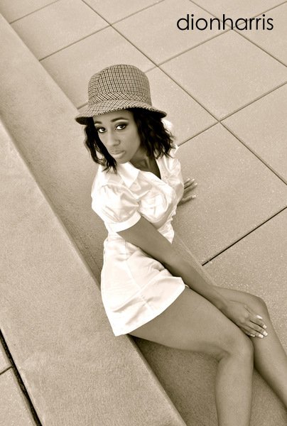 Female model photo shoot of Ashley Cristal by Dion Harris, makeup by Briana Michelle Amos