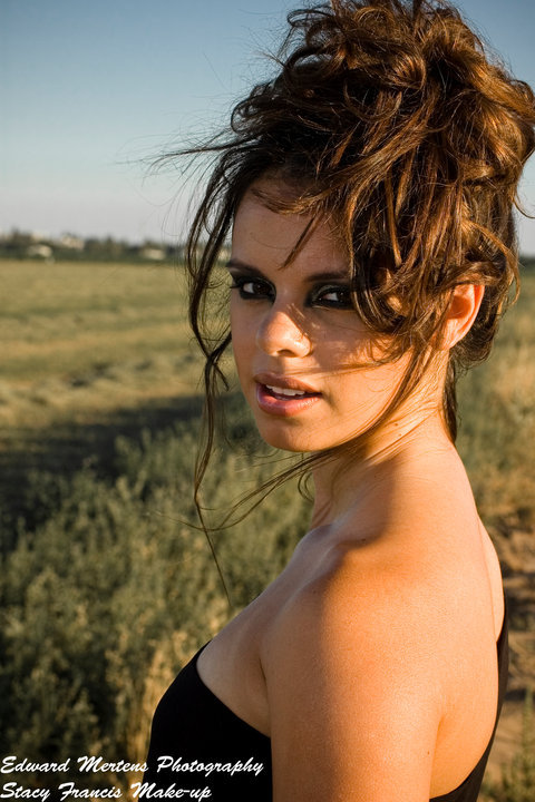 Female model photo shoot of Corrina Lauren by Edward Mertens Photo in Fresno, CA, makeup by Face2Face Makeup Design