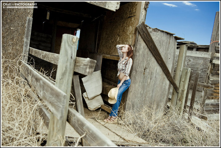 Female model photo shoot of Madeleine Jean in Abandoned Stable, Colorado Springs