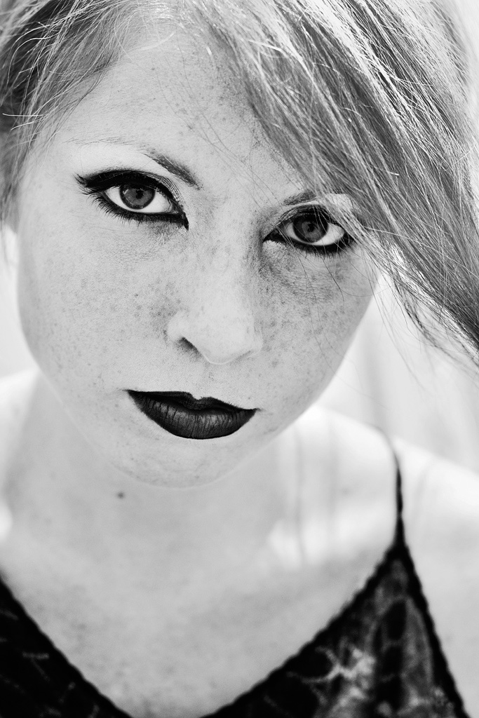 Female model photo shoot of NuageDeNuit in Carrara, Italy, makeup by monicamakeup