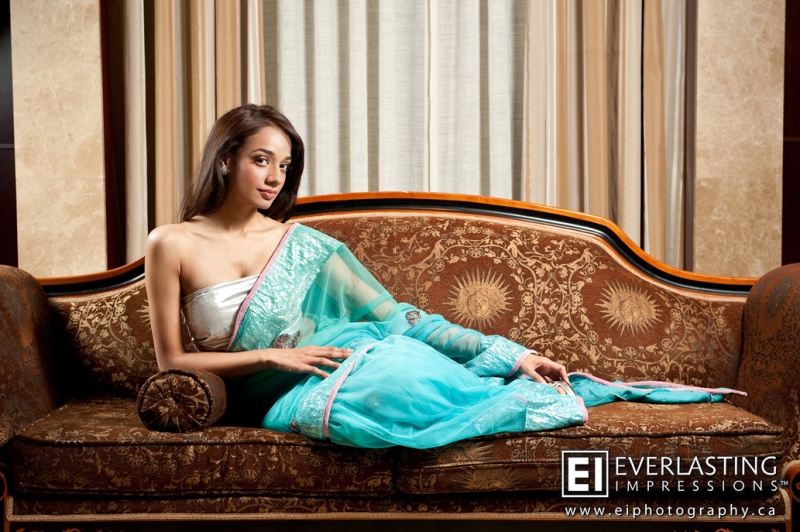 Female model photo shoot of Anchal Kumar MUA in Toronto