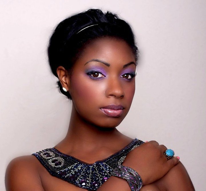 Female model photo shoot of Deshannon Scott, makeup by AddictedFaces