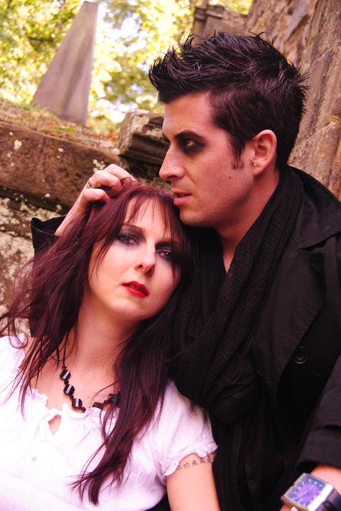 Male and Female model photo shoot of Gary Cantwell and Anna Williams K by MARY BYRON in Greyfriars Cemetary