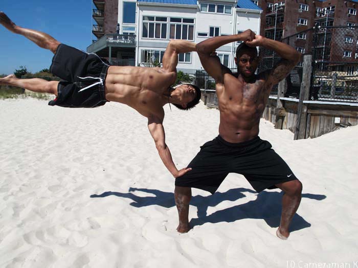 Male model photo shoot of cameraman K, Davon Livingston and Synkwan NYC in Pacific Beach, NY