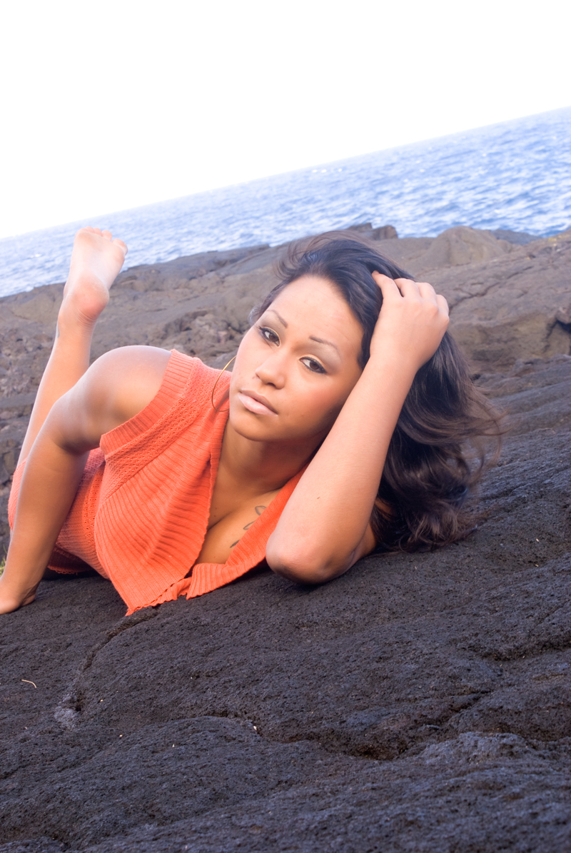 Female model photo shoot of Tatianna Nadya in Kalapana (Big Island) Hawaii