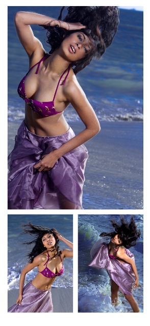 Female model photo shoot of Tharika by Sandy Porter in Malibu