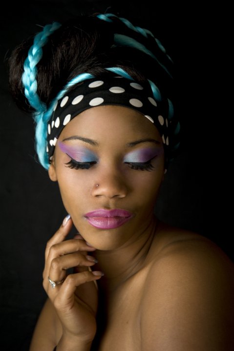 Female model photo shoot of Jade Skyy by AG Photo Art in Eagle River, AK, makeup by Beyond Barbie