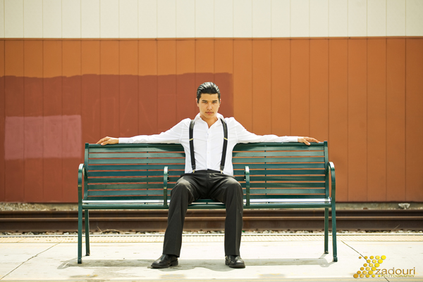 Male model photo shoot of Dani Amsi by ZadouriPhotography in Glendale, CA - Train Station
