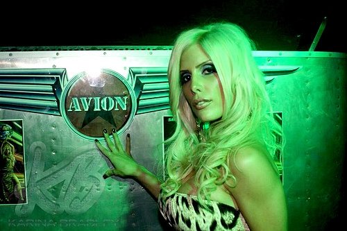 Female model photo shoot of Official Karina Bradley in Club Avion