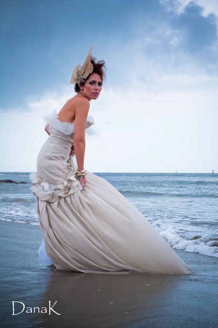 Female model photo shoot of DanaK Photography in Sullivan's Island, makeup by Angela Hensley McKee