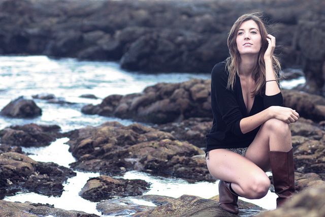 Female model photo shoot of Molliedollie in Abalone Cove