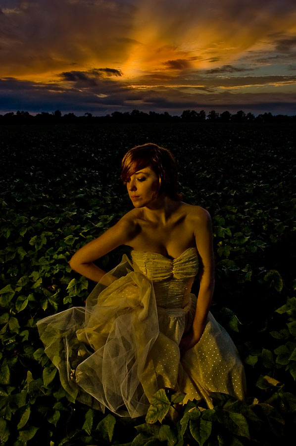 Female model photo shoot of Caitlin Bower by Gary Shelly Photography in Shelby Farms (AKA middle of a cotton field)