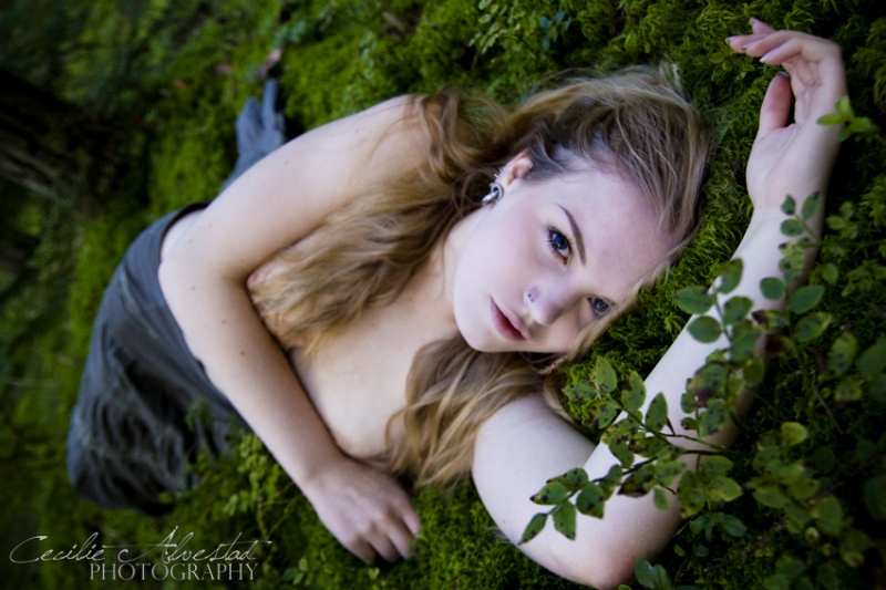 Female model photo shoot of Cecalv and Diva Grotesque in Forest in Norway - Vestfold