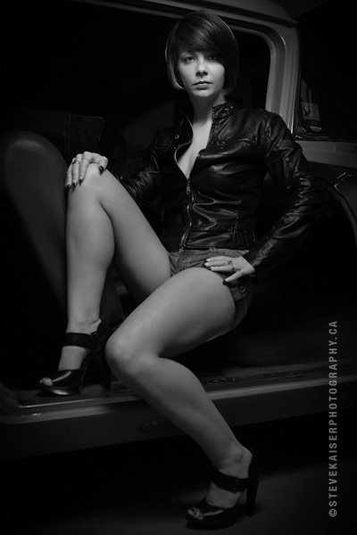 Female model photo shoot of Brittany Mariee in Curtis Customs/Radical Garage, Elmsdale business park