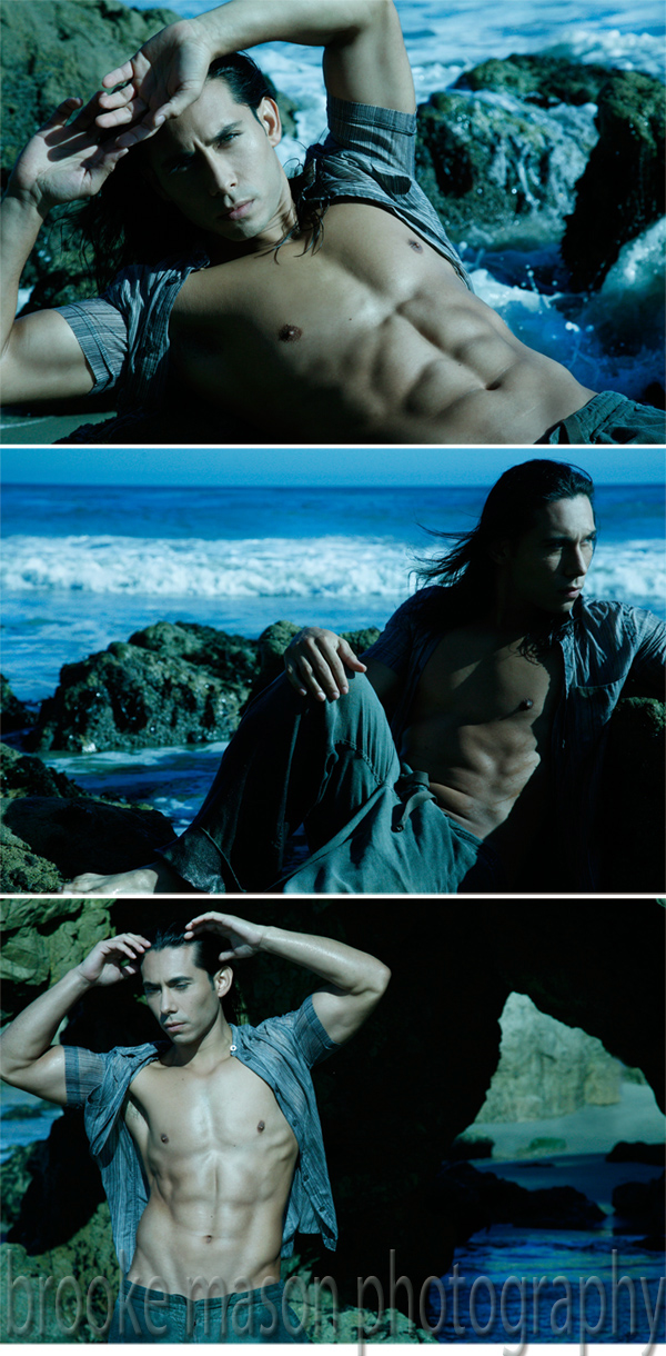 Male model photo shoot of Christian D Ramirez in Malibu Beach California