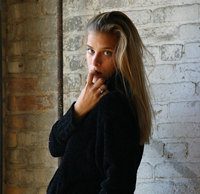 Female model photo shoot of QEliz21 in Casket Warehouse
