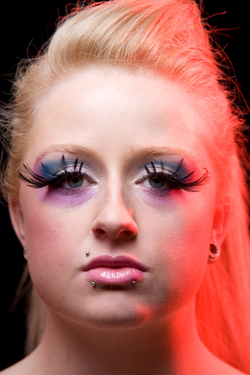 Female model photo shoot of Mayhem Makeup by Carlie