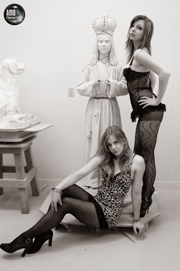 Male and Female model photo shoot of AMO PHOTOGRAPHY, Sineva  and Courtney LeStrange in WWW.STUDIO37.CA