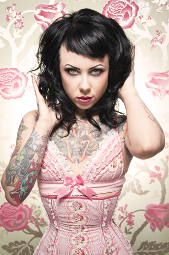 Female model photo shoot of Megan Massacre by Nicolle Clemetson, clothing designed by Purrfect Pineapples
