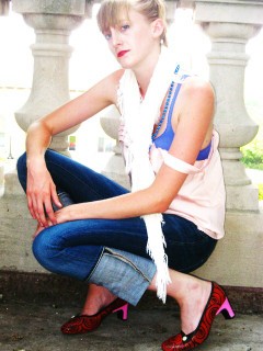 Female model photo shoot of Ruened Soles