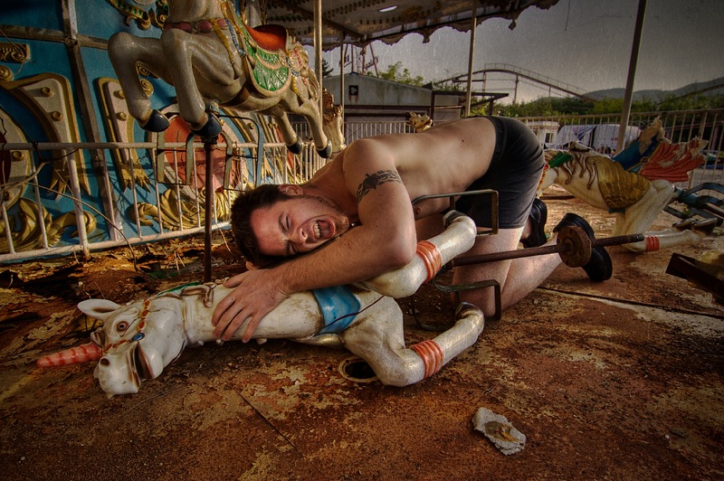 Male model photo shoot of Greg Samborski in Okpo Land Amusement Park