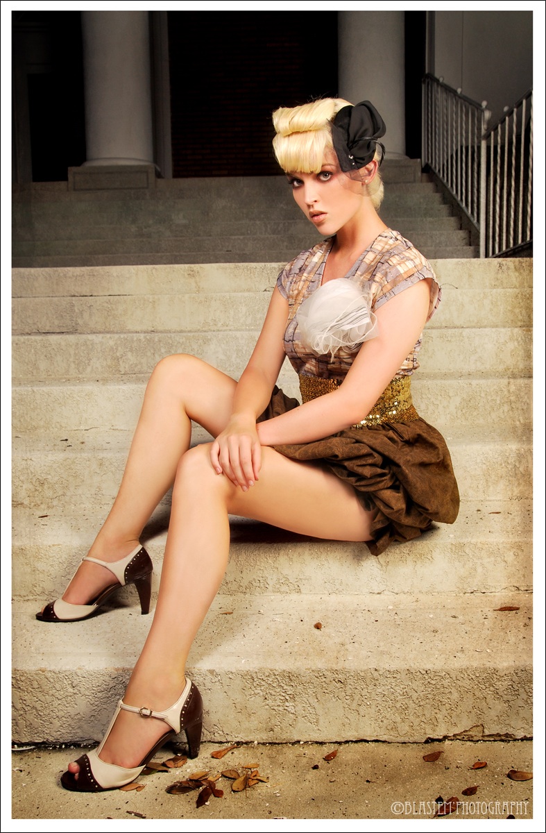 Female model photo shoot of Fierce Femme Couture by Blast Em Photography