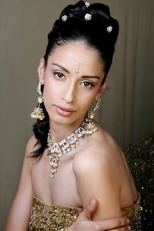 Female model photo shoot of Mandeep Lally MUA in London