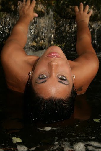 Female model photo shoot of Nikki Makendri in Waterfall in Daytona Beach, Fla.