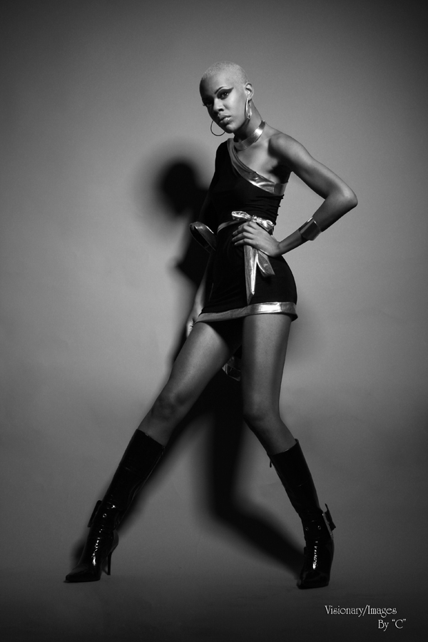 Female model photo shoot of Sade Sade by CFVickFotografia in Studio
