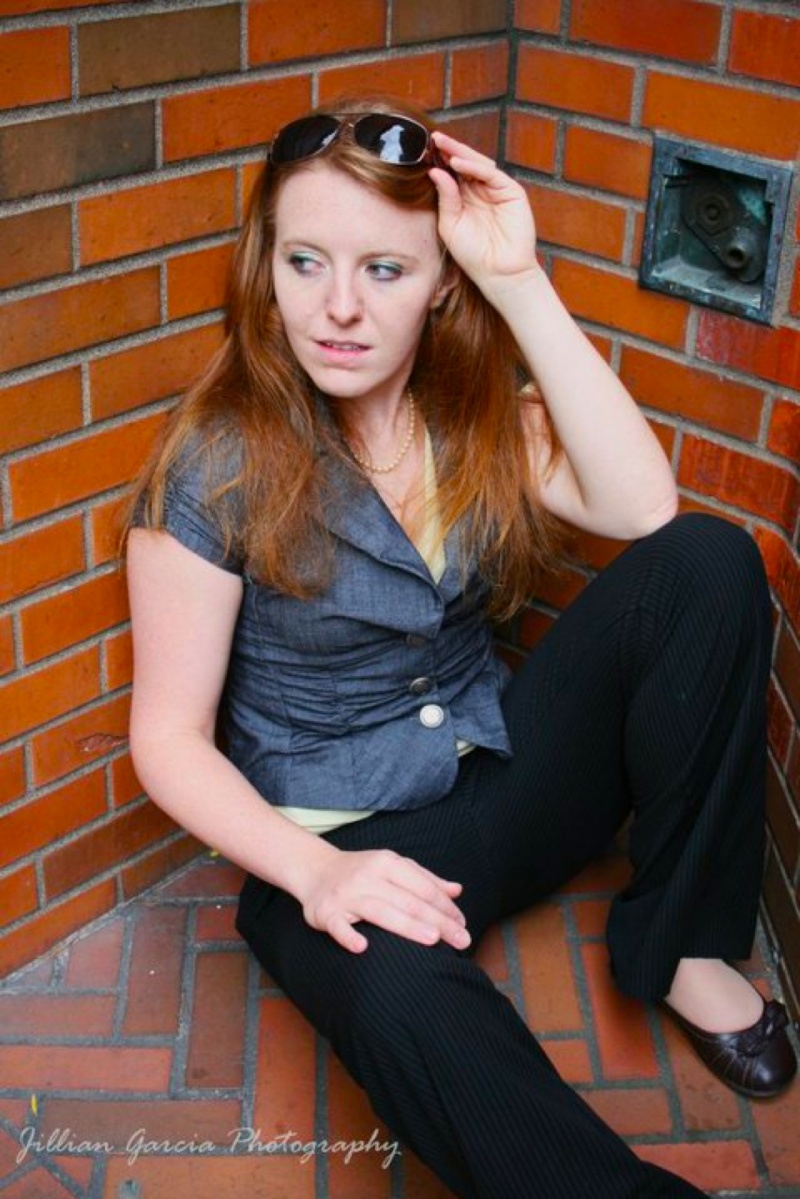 Female model photo shoot of Erin Hemenway in Seattle Federal Building