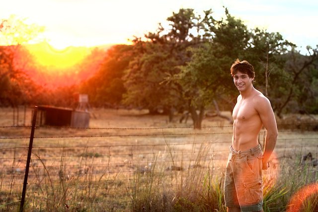Male model photo shoot of Josh Milks by Sergio Rodriguez in Some Location, Comfort, Texas