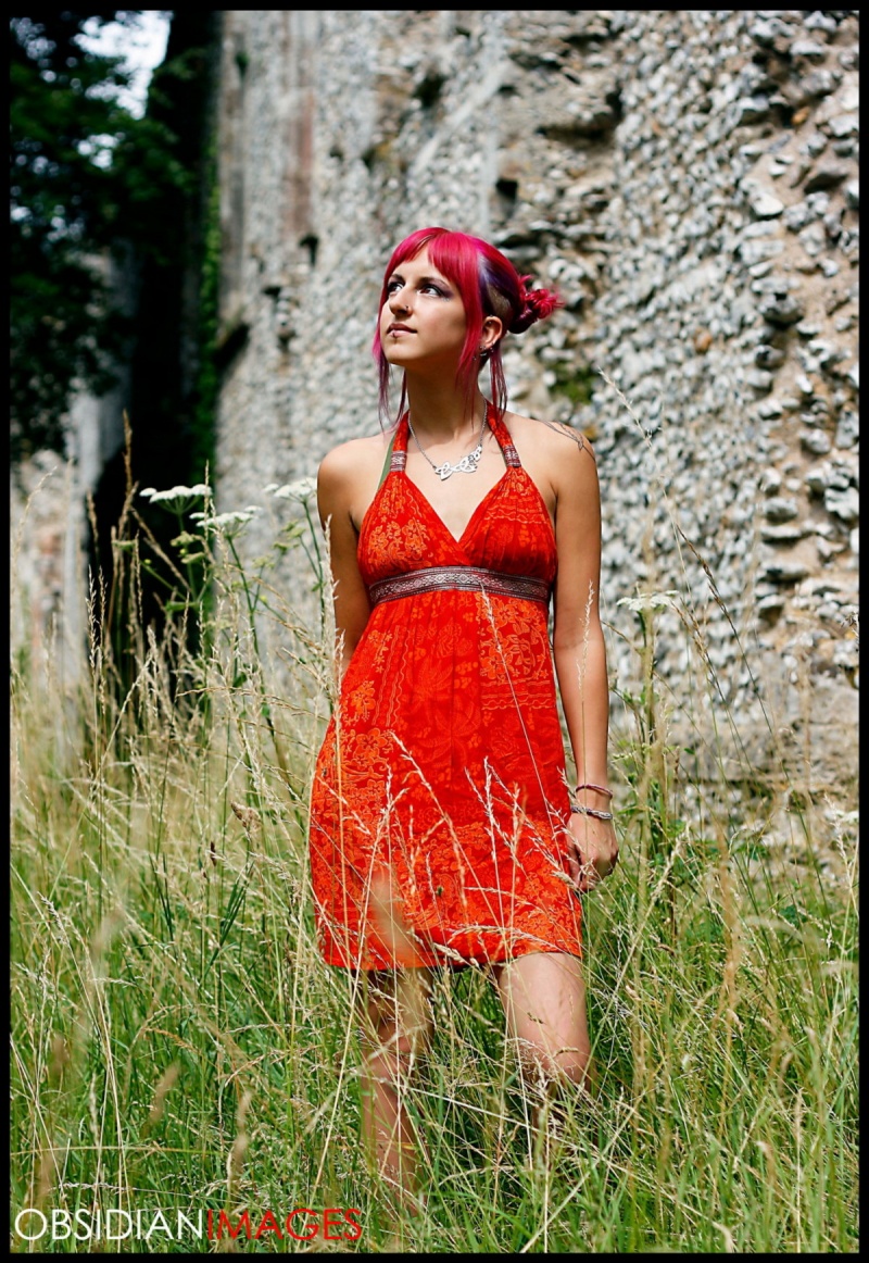 Female model photo shoot of Scarlet Scirocco in Bishop Waltham Palace