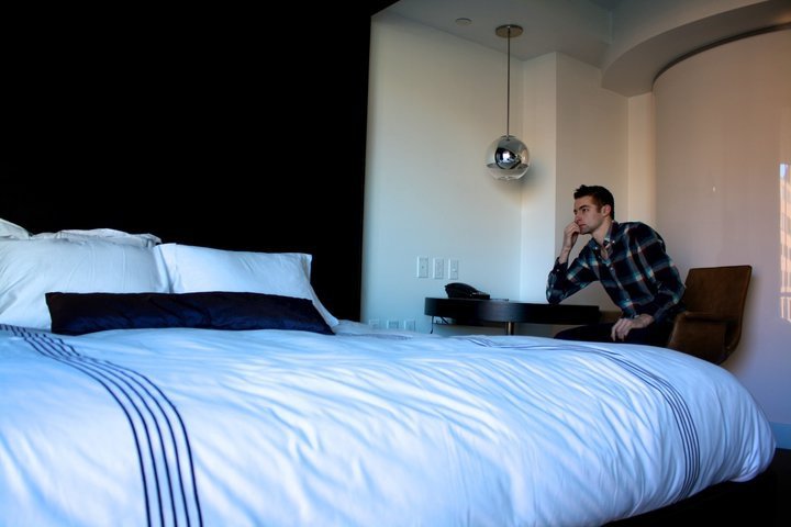 Male model photo shoot of Keenan Kunst in Donovan House Hotel, Washington, DC