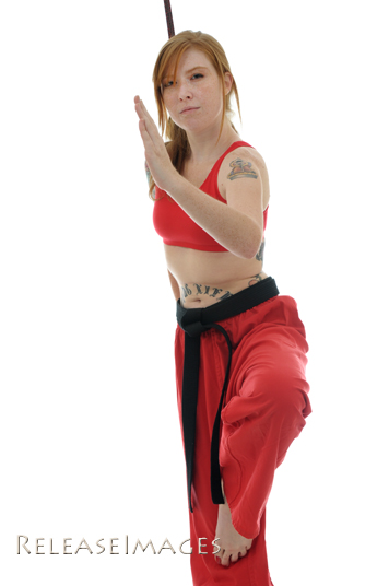 Female model photo shoot of Sara Saturday by Black Belt Image
