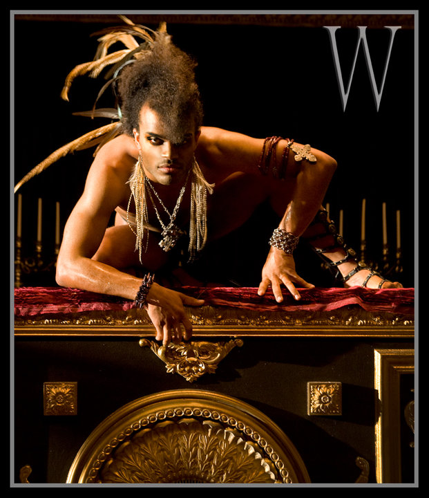 Male model photo shoot of Ren Rain by Julian  W I L D E in The Temple, makeup by Jodi Vaughn MUAH