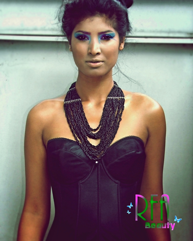 Female model photo shoot of RFA Beauty in London, makeup by RFA Beauty
