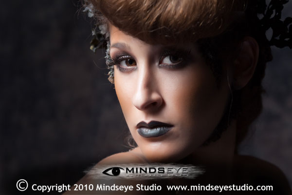 Male and Female model photo shoot of Mindseye Studio and Nics