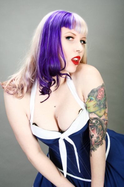 Female model photo shoot of Violett Riot by Vixen PinUp Photography in Kansas City,MO