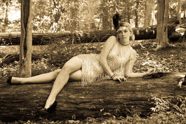 Female model photo shoot of Casie Smith in Patapsco State Park, Maryland