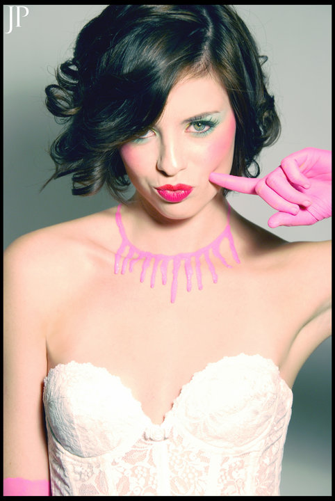 Female model photo shoot of -Amanda Lynn- by BAD JOHNPAUL, makeup by Janessa Rodriguez MUA