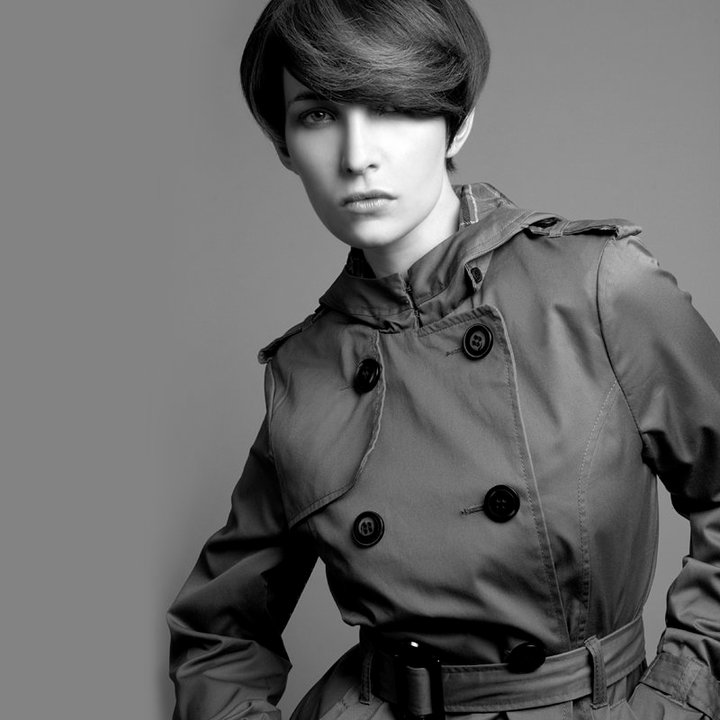 Female model photo shoot of Kayt Webster-Brown by Barry Jeffery, hair styled by Anne Veck, wardrobe styled by Kate Jeffery