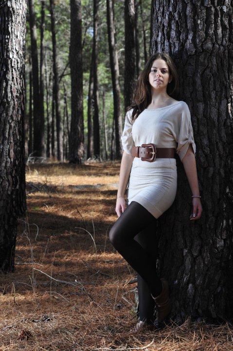 Female model photo shoot of Dusanka Varkasevic in Gnangara Pine Plantation