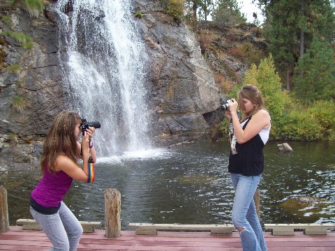 Male model photo shoot of John Lafferty in Waterfalls park in Spokane,Wa.