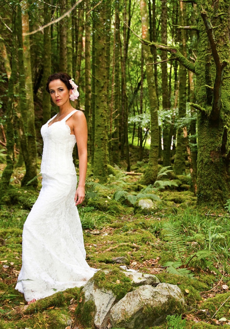 Female model photo shoot of Livia N by MarcMordant Photography in Near Torc Waterfall, Killarney