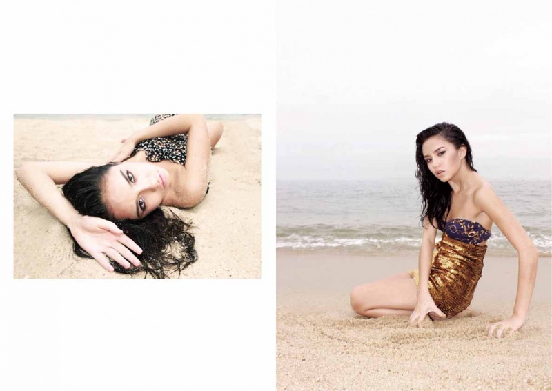 Female model photo shoot of Chez Choong and Irje in East Coast Beach